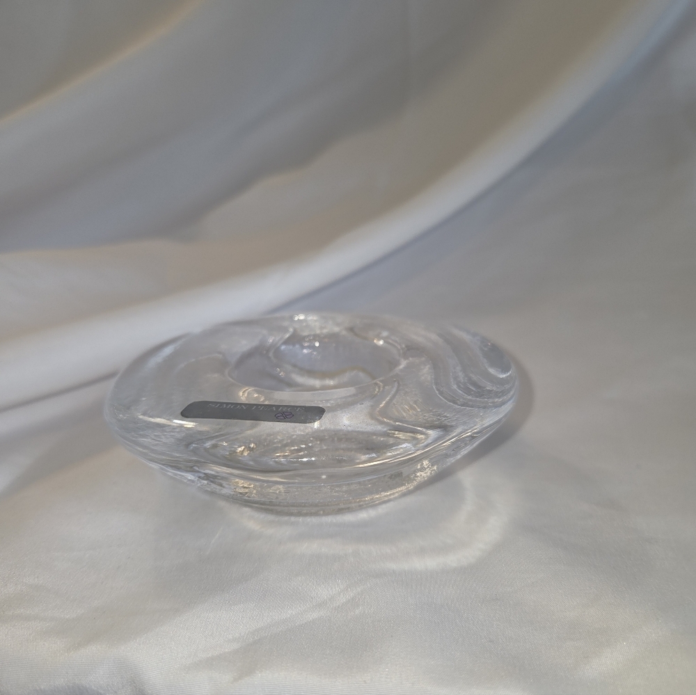 Simon Pearce Thetford Glass Teallight Holder.